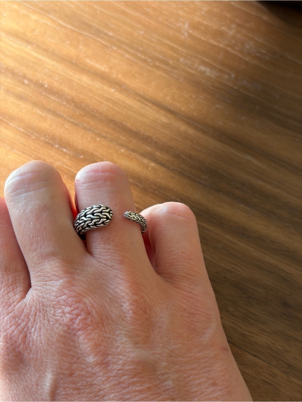 John Hardy Sterling Silver Ring - Adjustable